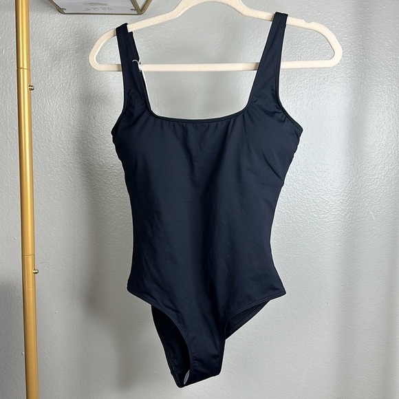 Everlane The Square-Neck One-Piece NWT In Black - Picture 2 of 5